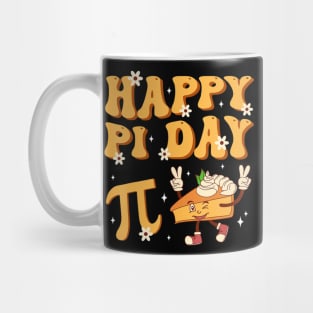 Groovy Happy Pi Day Mathematics Math Teacher Pi Day 3.14 Mug